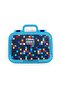 Kids Navy Blue Geometric Patterned Stainless Steel Lunch Box 39135 - 5