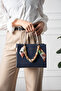 Women's Shoulder Bag - Original Medium Size Stylish Handbag with Gold Chain Shawl Accessory 6087 - 6