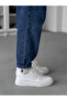White Faux Leather Sports Shoes G- - 2