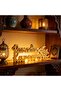 Ramadan Decorations, Wooded Ramadan Table for Party Decor (Gold) - 2