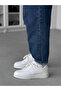 White Faux Leather Sports Shoes G- - 3