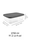 6-Piece Trendy Refrigerator Organizer - Organizer Storage Container Suitable for Microwave and Freezer 2700ml - 5