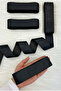 Black Grosgrain Ribbon 4 cm 10 Mt, Bohça Dowry Wedding Engagement Birthday Gift Packaging Decoration - 2