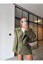 Apolet Crop Trench Coat Khaki