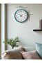 36 cm Turquoise Decorative Wall Clock - 5