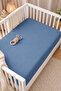 100% Organic Cotton 2 Layer Muslin Elastic Baby Sheet 70X110 cm |   Breathable Soft Crib Sheet