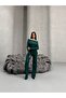 Boat Neck Button Detailed Knitwear Set - 3