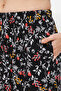 Pretty Florals Pyjama in Black - Rayon - 6