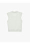 Sleeveless Buttoned Polo Neck Knitwear Blouse - 2