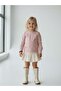 Girl's Long Sleeve Blouse with Bow Detail - 3