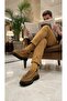 K642 Ag Genuine Leather Handmade Men's Mink Cinnamon Suede Casual Shoes - 4