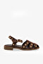 Lisbon Women's Genuine Leather Sandals - Brown Suede