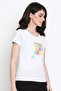 Print Me Pretty Top in Grey - 100% Cotton - 2