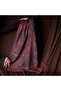 Soft Vintage Pattern Black Burgundy Shawl – Non-Slip Texture – Summer/Winter – 75X185 - 3
