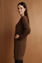 Patterned Tunic N3185 Brown - 3