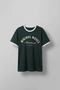 Men's Regular Fit Contrast Detailed T-Shirt Dark Green