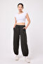 Women's Street Style Elastic Cuffed Baggy Pants - 6