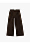 Women'S Dark Brown Wide Leg Jeans