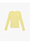 Women'S Yellow Crew Neck T Shirt - 2