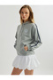 Women'S Grey Hooded Sweat Dress