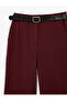 Women'S Bordeux Belted Woven Pants - 3