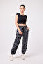 Women's Street Style Elastic Cuffed Baggy Pants - 6