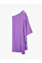 Women'S Purple One Shoulder Maxi Dress - 2