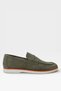 Genuine Suede Leather Lightweight Loafer Men's Shoes Khaki
