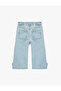 Baby Girl'S Light Indigo Wide Leg Jeans - 2