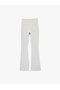 Women'S Grey Melange Flare Sport Leggings