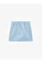 Baby Girl'S Blue Tweed Skirt - 2