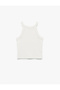 Ribbed Halter Neck Sleeveless Cotton Crop Tank Top