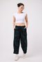 Women's Street Style Baggy Trousers with Cuff Detail - 4