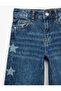 Girl'S Light Indigo Wide Leg Trousers - 3