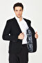 Black Lightly Patterned Blazer Jacket - 6