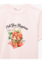 Women'S Pink Printed T-Shirt - 3