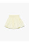 Baby Girl'S Yellow Pleated Skirt