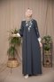 Ankanoor Embroidered Double-Sleeve Medina Silk Dress 145CM ANKA265133 - 4