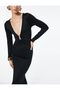 Women'S Black Maxi Bodycon Dress