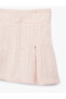Girl'S Pink Mini Tweed Skirt - 3