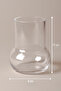 Minimalist Transparent Glass Pen Holder - Desktop Office Organizer (11X9 cm) - 5