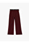 Women'S Bordeux Belted Woven Pants - 2