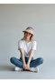 Lilac Houndstooth Patterned Visor Adjustable Visor Hat - 3