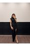 Women's Asymmetrical Detailed Draped Dress - 4