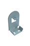 Narrow Case Metal White Painted Square Pin Foot - 5