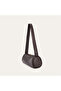 Women's Black Leather Look Baguette Shoulder Bag - 2