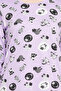 Sheep Print Long Sleep Tee in Lavender - 100% Cotton - 5