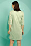 Graphic & Text Print Nighty in Mint Green - 100% Cotton - 4