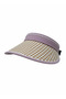 Lilac Houndstooth Patterned Visor Adjustable Visor Hat - 7