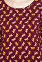 Dragonfly Print Short Nighty in Multicolour - 100% Cotton - 6